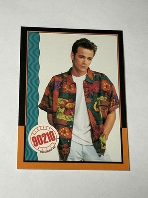 Luke Perry 1991 Beverly Hills 90210 Topps Card #2 He s A Rebel