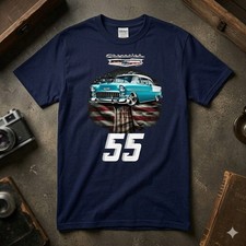 1955 Chevy Bel Air Shirt Retro 50s Classic Car Graphic Unisex  T-shirt
