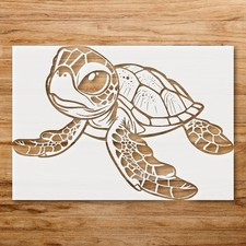 Sea Turtle Nature Stencil for DIY Crafts and Home Decor - StencilAir
