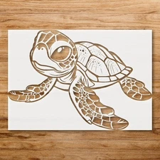 Sea Turtle Nature Stencil for DIY Crafts and Home Decor - StencilAir