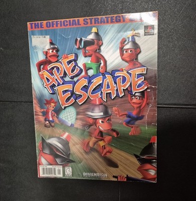 Ape Escape Brady Games Official Strategy Guide Rare Book PS1 Free Shipping