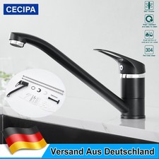 Küchenarmatur Wasserhahn Küche Spültischarmatur Edelstahl Einhand Mischbatterie