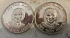 2 Silver Coins  1oz .999 Fine Silver Bullion
