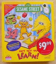 Creative Wonders: Sesame Street Get Set To Learn - Windows CD-ROM Big Box