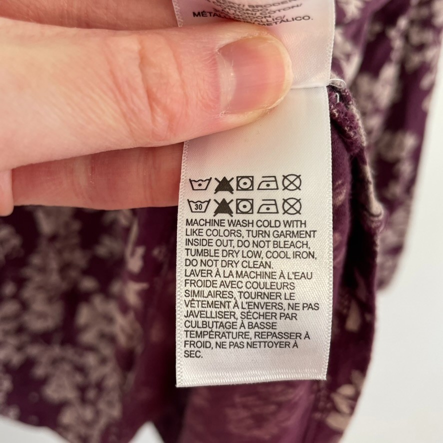 LUCKY BRAND Plus Size Split Neck Embroidered Peas… - image 16