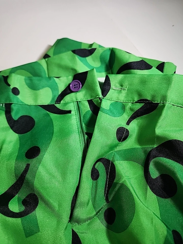 Disfraz de Acertijo DC Comics Batman Villano Traje Espíritu Halloween Talla: Adulto Pequeño Foto 4 de 4