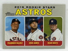Framber Valdez 2019 Topps Heritage #400 Rookie Stars James, Deetz Houston Astros