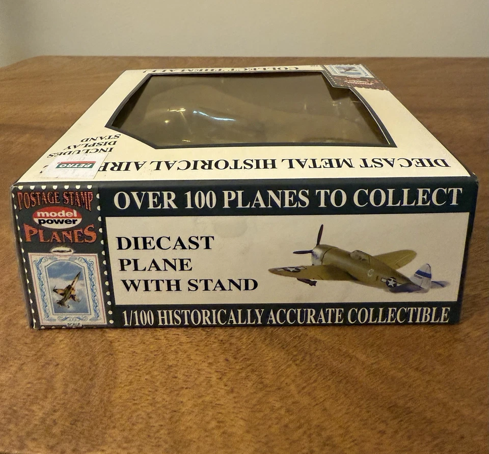 Modelo Power Sello Postal Diecast Escala 1/100 Avión P-47 Thunderbolt Nº 5359-1 Foto 3 de 4