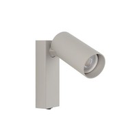 Wandstrahler Schalter Flexibel Seidengrau GU10 B:10 Cm Wandlampe Spot Wohnzimmer