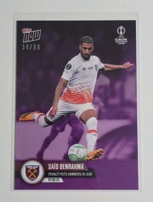 Topps Now UEL 2022/23 - Card 060 - Said Benrahma - West Ham United - PURPLE