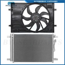 For 2015 2016 2017 2018 Volkswagen Golf Electric AC Condenser Cooling Fan Kit