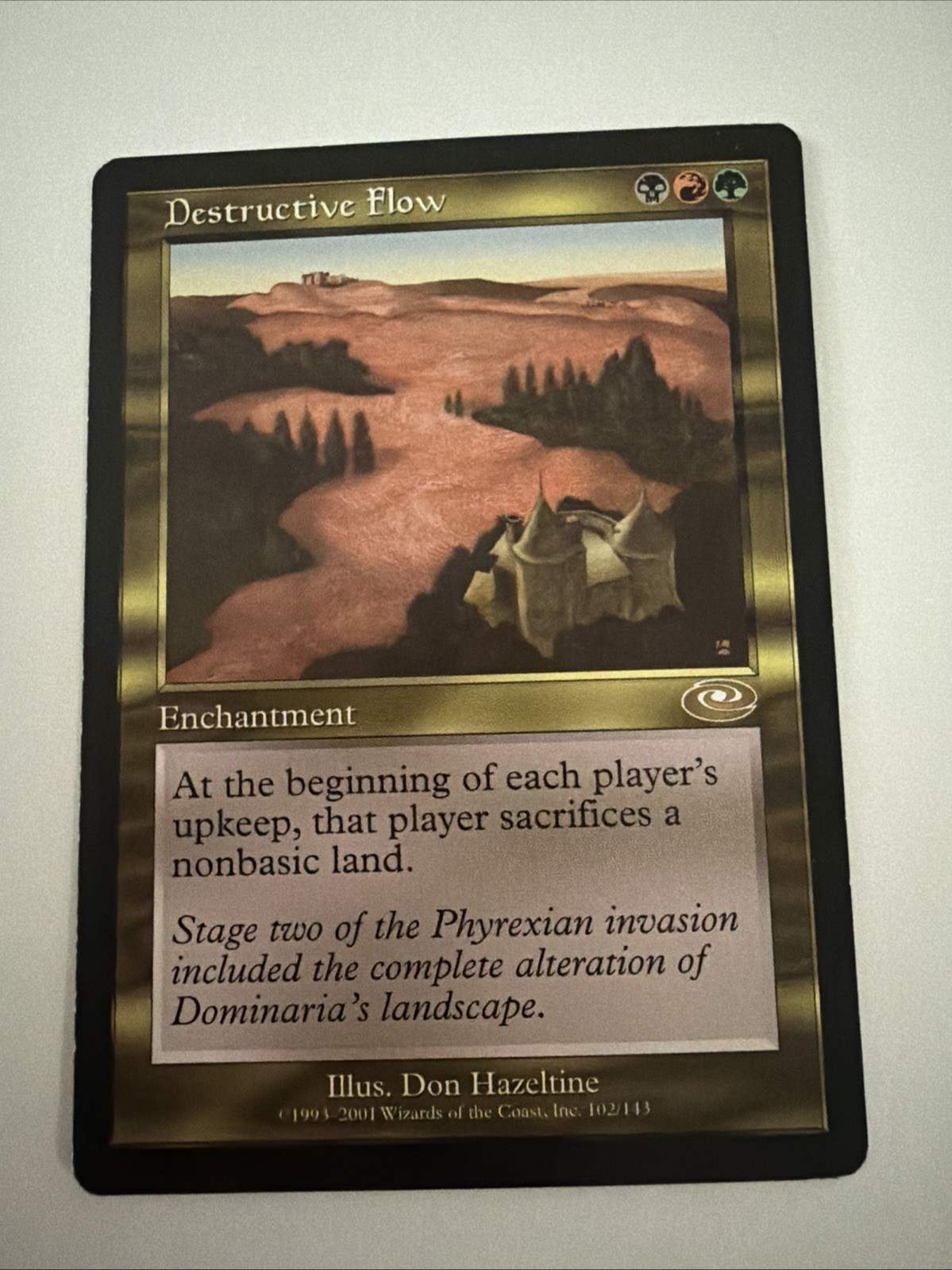 Destructive Flow Magic The Gathering Card Planeshift 102/113 Rare Vintage 2001