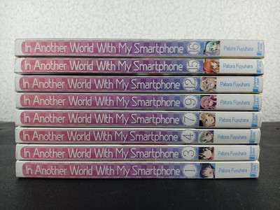 In Another World With My Smartphone Light Novel Vol 1, 3-4, 7, 9, 12, 15-16