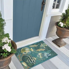 ESENCIA Indoor/Outdoor Power Loomed Latex Back Non Slip Mat - Transitional Co...