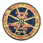 1921 Advertising Morgan Dollar Wagon Wheel Saloon Nevada Tahoe