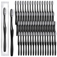 Tessco 500 Pcs Disposable Toothbrushes Individually Wrapped Soft Bristle Toot...