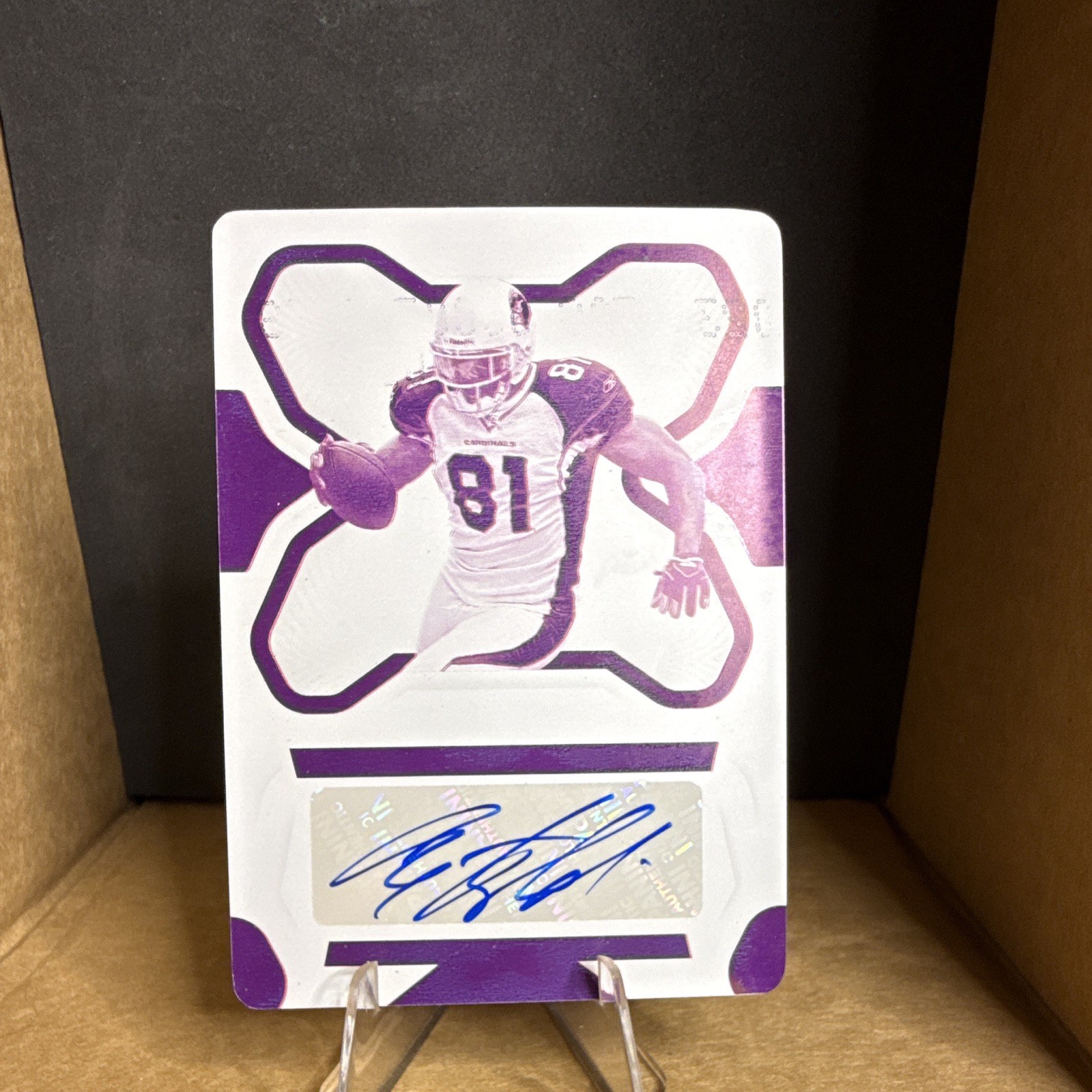 2022 Panini National Treasures Anquan Boldin Cardinals Auto Printing Plate 1/1