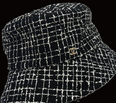 CHANEL シャネル Tweed Bucket Hat ツイード　バケハ s-l400.jpg