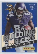 2013 Panini Monster Box Building Blocks Blue Prizm Cordarrelle Patterson #1 1q7