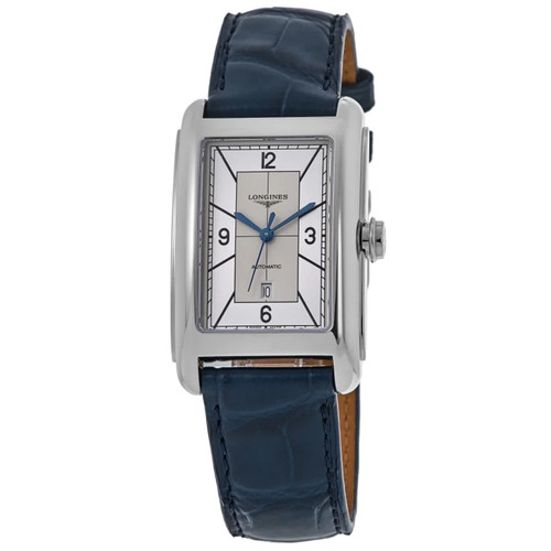 New Longines DolceVita Automatic Silver Dial Leather Men's Watch L5.767.4.73.9
