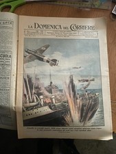 LA DOMENICA DEL CORRIERE 28 FEBBRAIO  1943  CON SOVRACOPERTINA LEGGI DESCRIZ.