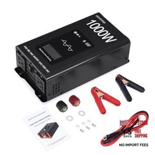 OYCYOO Pure Sine Wave Inverter, 12V DC to 120V AC, Suitable for Home, RV, 1000W