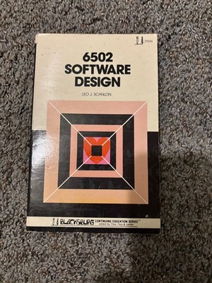 6502 Software Design, Scanlon Blackburg Vintage 1980 1st Edition 4TH Printing PB