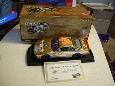 1/5000 CLEAR Window GOLD CAR 2000 DALE EARNHARDT 1/24 talladega 76th win NO BULL