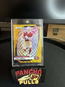 2024 Panini Prizm - Rookies Ricky Pearsall #383 Gold Wave Prizm /10 (RC)