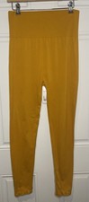 Zenana Outfitters Leggings Women's 2X-3X Mustard Yellow High Waisted Full Length