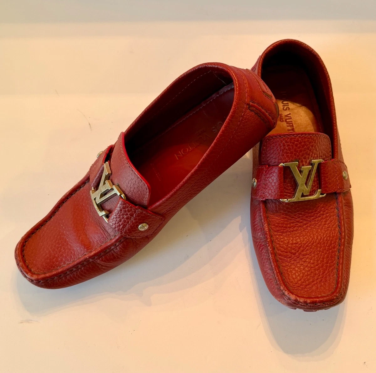 25+ Louis Vuitton Leather Upper Red Casual Shoes for Men for sale