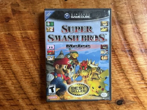 Super Smash Bros Melee (Nintendo Gamecube) Game w/Case (No Manual) Tested