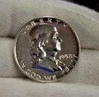 1958 US Franklin Half Dollar 50c Proof Silver Nice Coin