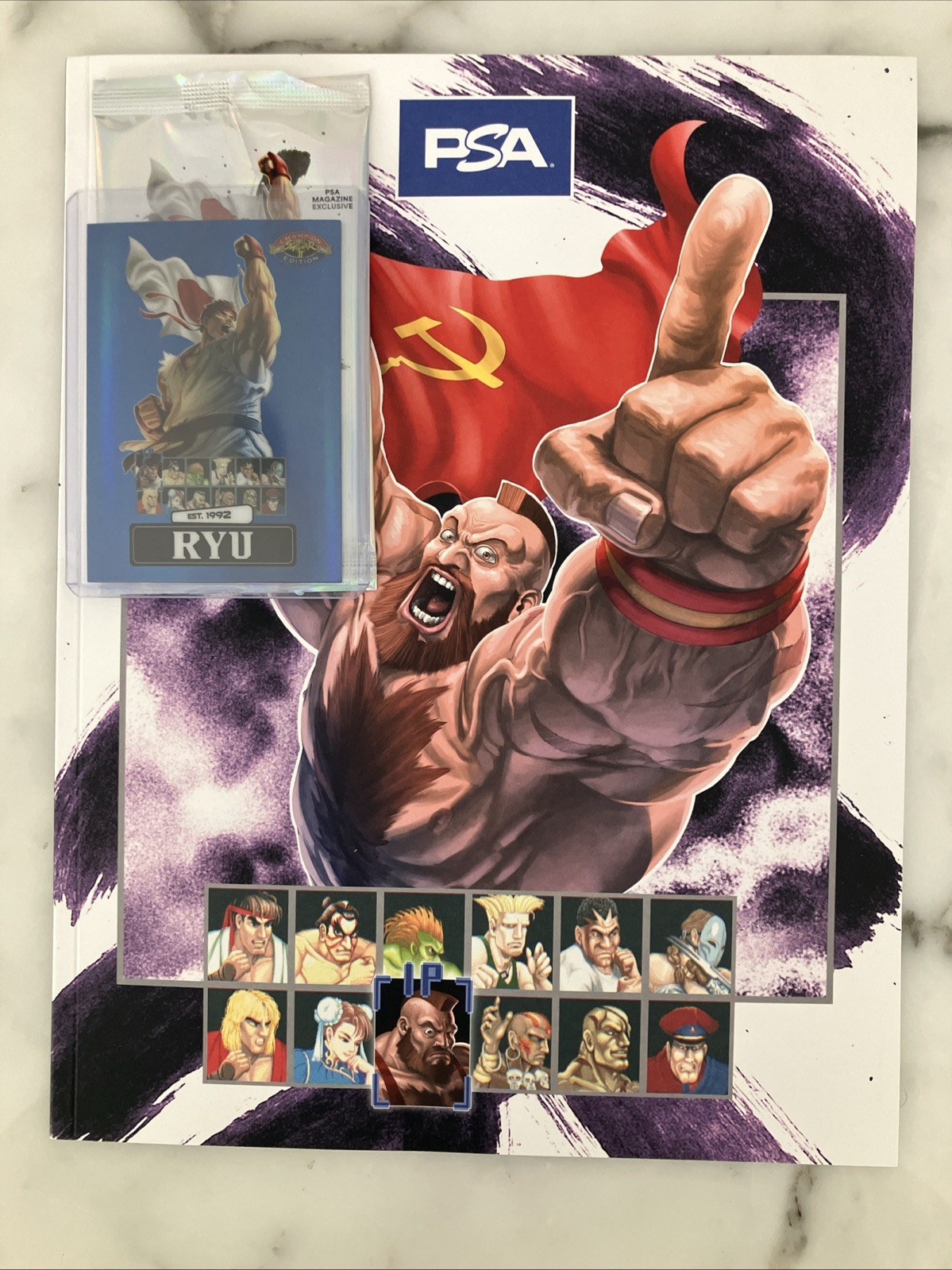 Street Fighter 2 RYU Blue 65/100 Card PSA Magazine Exclusive Promo