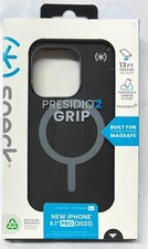 Speck - Presidio2 Grip Case with MagSafe for Apple iPhone 15 Pro - Black