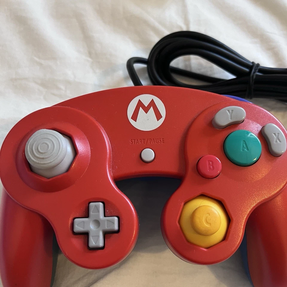 Club Nintendo Official Gamecube Controller  Tested Mario Red Blue Limited Japan - Image 4 of 4