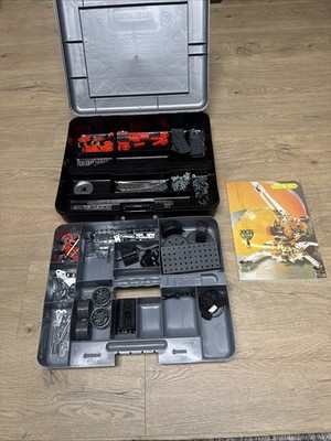 Erector Meccano Metal Construction Set Lot Sp. Ed. 2010 Case Parts Wheels Motor