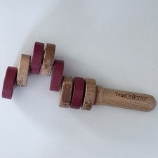 True Balance Wooden Coordination Game Wood Red STEM Toy for Focus  Motor Skills