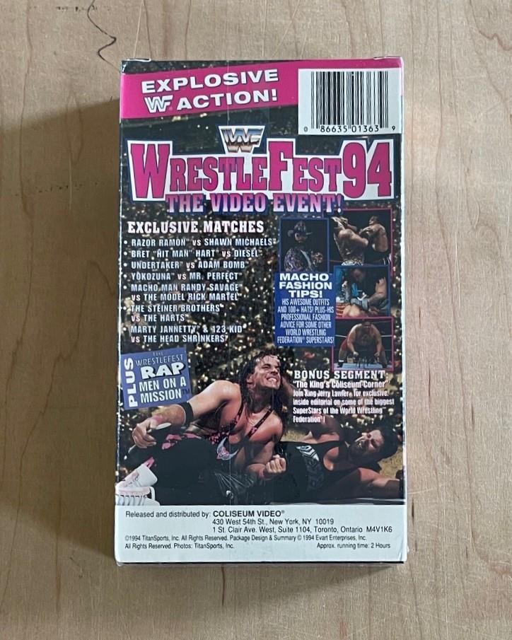 wwf vhs dvd セット WWF - Wrestlefest 91 Coliseum VHS Video in original big box