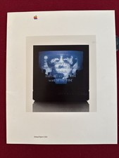 1984 Steve Jobs classic APPLE COMPUTER ANNUAL REPORT Corporate Graphic Design