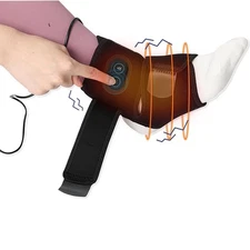 Electric Foot Ankle Massager Heating Foot Compress Vibration Relaxation Brace US