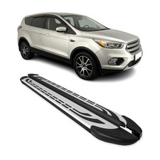 Trittbretter Seitenschweller für Ford Kuga St Line 2013-2020 Silber Schwarz 2x