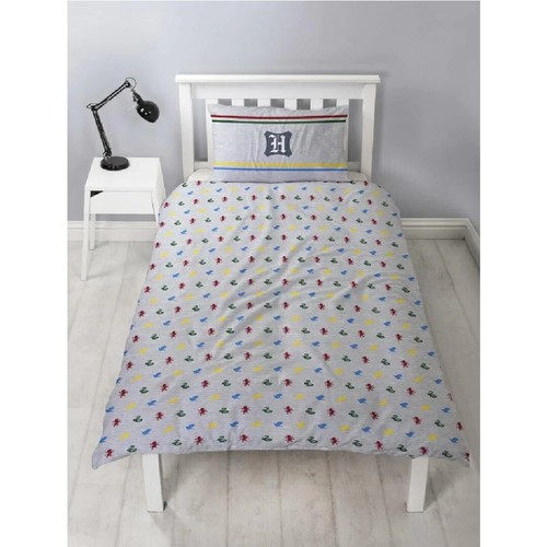 Juego de cama con funda nórdica individual "reversible" oficial Harry Potter Alumni - Imagen 2 de 3