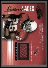 2001 Absolute Memorabilia Leather and Laces #LL2 Thomas Jones Ball /825 - NM-MT