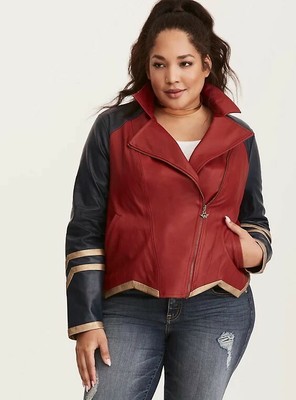 wonder woman leather jacket hot topic