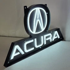 Acura A LED flex Neon Sign in solid steel Case Racing 2025 NSX MSX RSX lamp