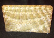 Exquisite Oroton Austrian Crystal Evening Clutch 8" long