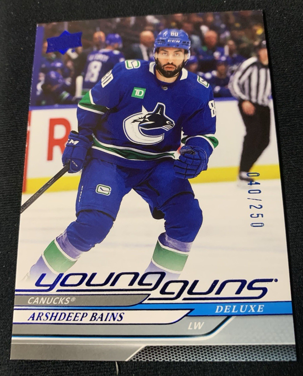 2024-25 UPPER DECK SERIES 1 YOUNG GUNS DELUXE ARSHDEEP BAINS 040/250 #231