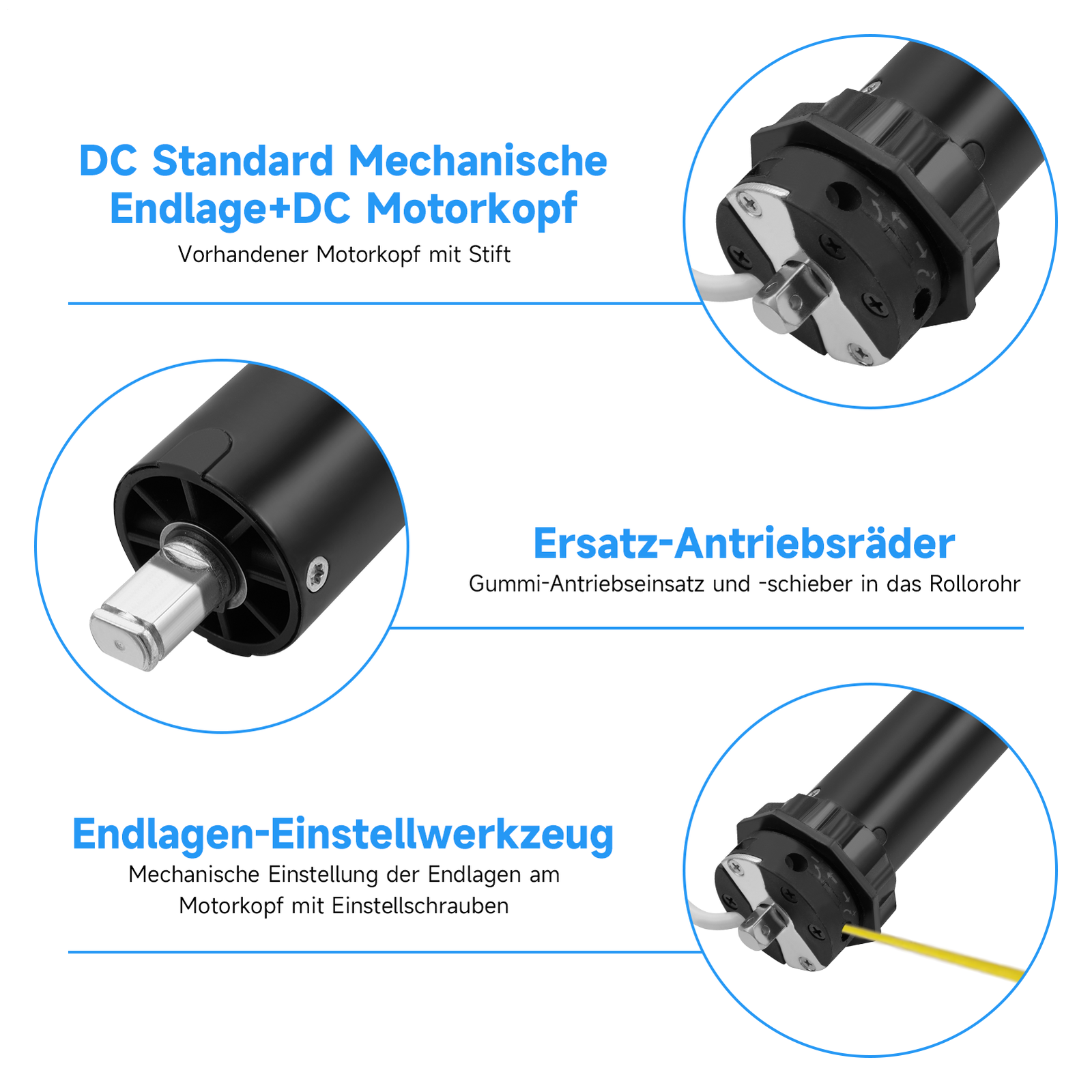 SuperRollo, Motore Per Tapparelle RM30MM (SW60, 30 Nm), Motore Tubolare