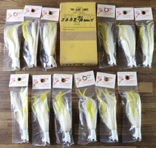 Vintage John C. Kremer 5" No-Alibi Lures 7/0 Jig LOT OF 12